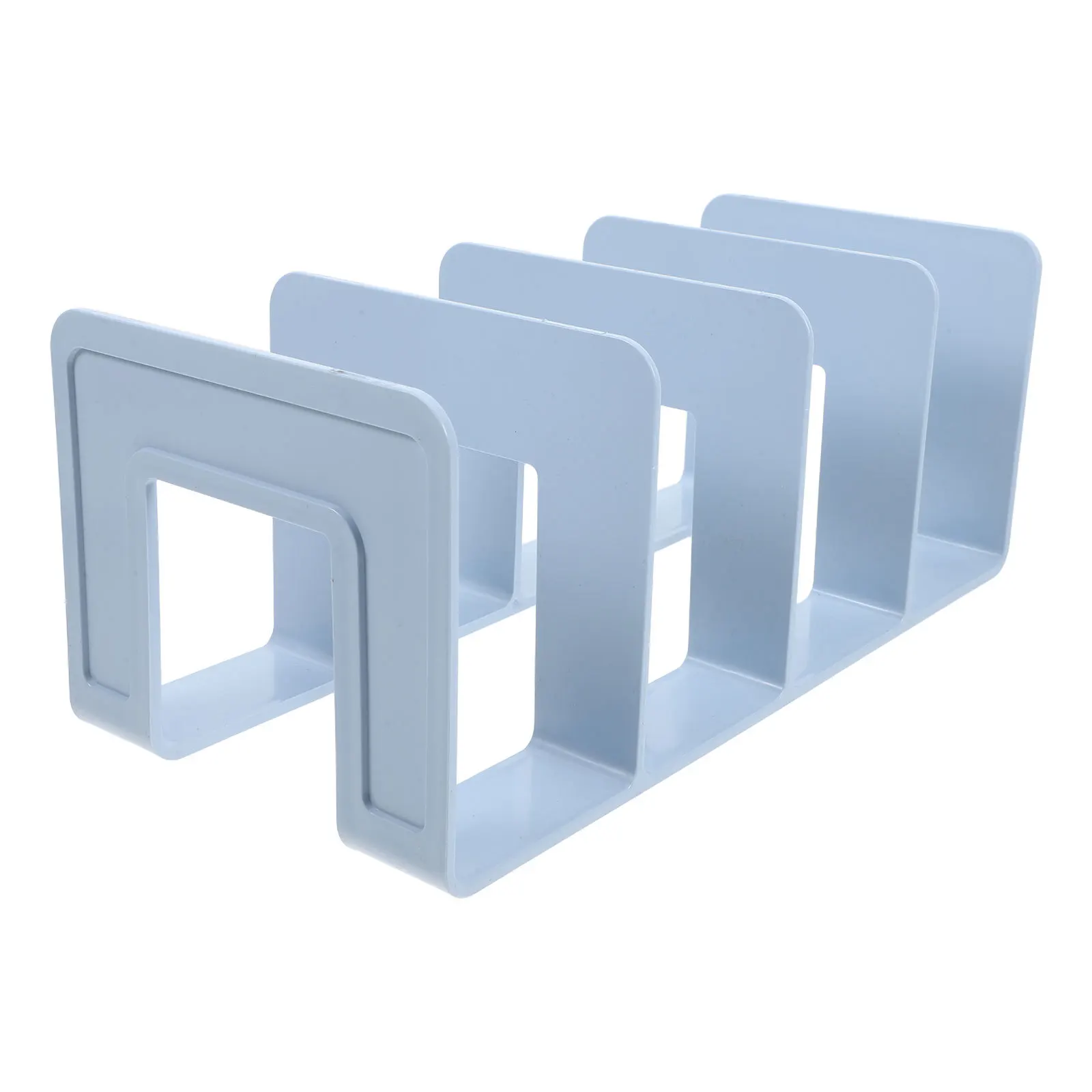 مقسم غلاف سعة كبيرة متعدد الأقسام منظم سطح المكتب قوي الدفتين قابل للتعديل حامل الكمبيوتر المحمول رف المجلات