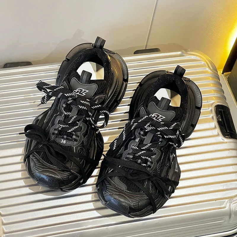 2025 جديد أبي أحذية أحذية رجالية ونسائية سميكة سوليد الارتفاع رفع أحذية رياضية خمر عادية #2