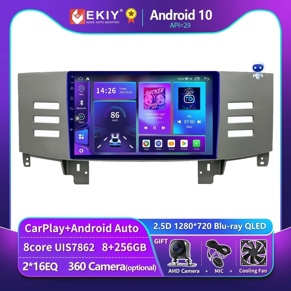 

EKIY T900 For Toyota Mark X1 X120 2004-2009 Car Radio Multimedia Video Player Android Auto Carplay No 2Din Stereo Navigation GPS