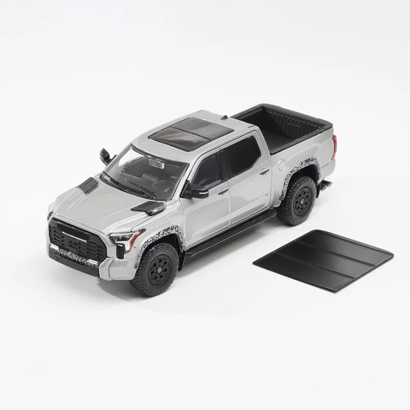 GCD 1:64 Scale Tundra TRD PRO Silver Off-road Pickup Truck Alloy Car Model Collection Decorated Holiday Toy Souvenir