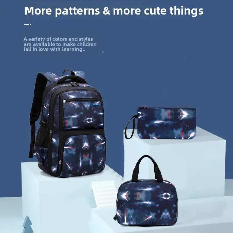 Teenagers Backpacks Boys Fashion Star School Bags Children Travel Bag Kids Knapsack Primary School Backpack Students Bag 9-16Y
