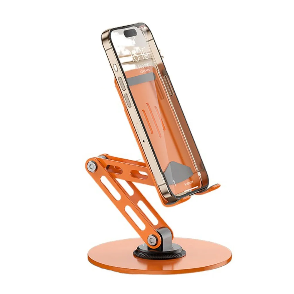 

360 ° Rotating Adjustable Phone Holder Metal Adjustable Mobile Phone Holder Stand Folding Portable Table Cell Phone Stand