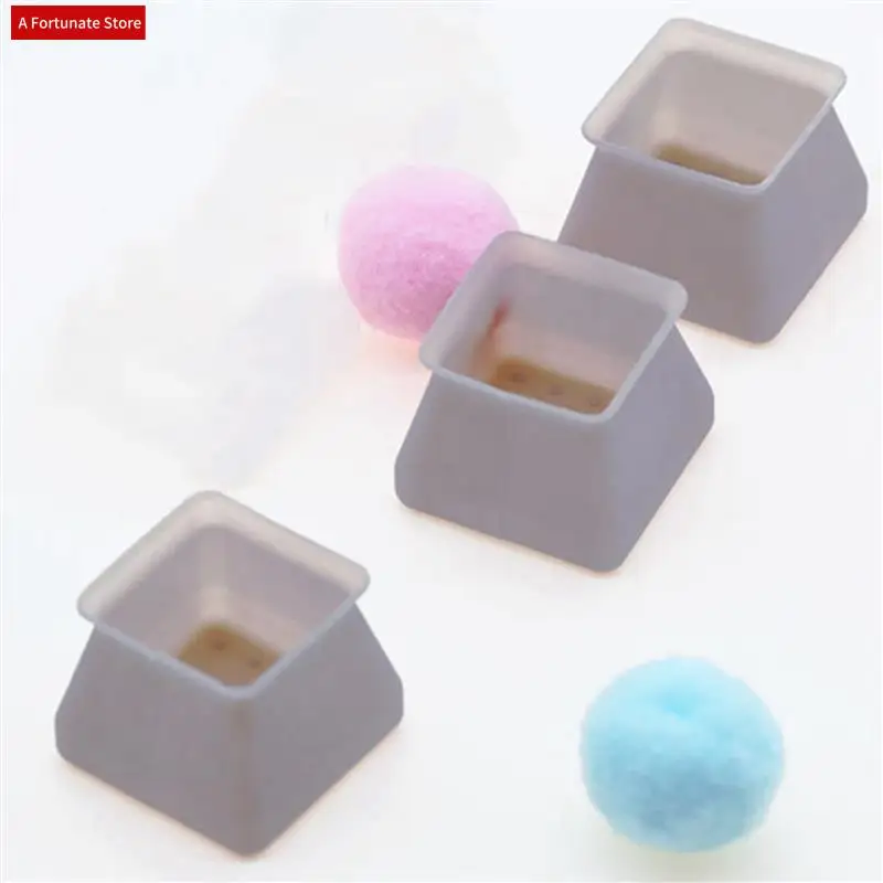 

80Pcs Chair Leg Caps Silicone Floor Protector Square Furniture Table Feet Cover Anti-Slip Bottom Chair Pads-Gray-A78G