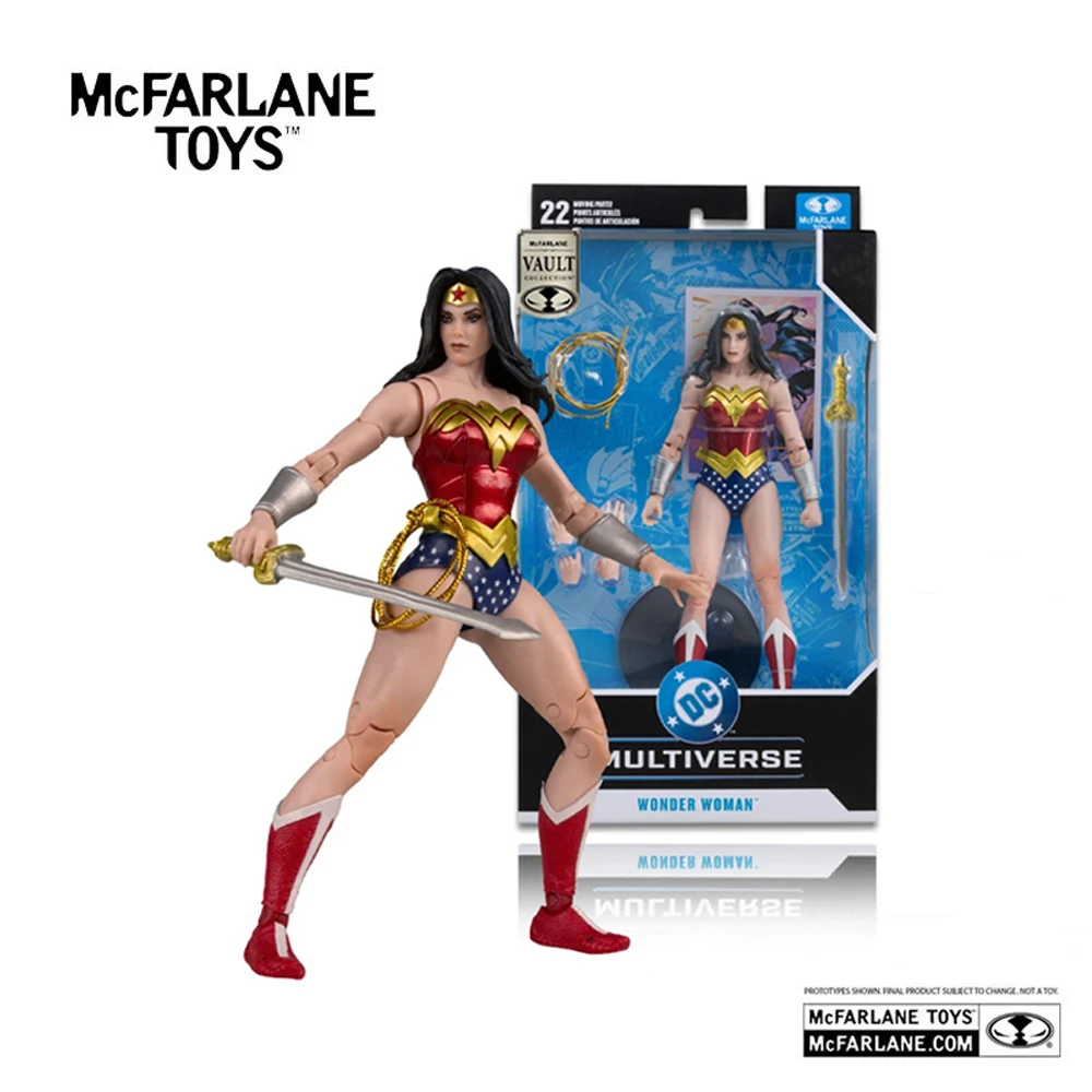 Mcfarlane Toys DC Multiverse Mulher Maravilha Boneca de Ação de 7 polegadas Clássica Mcfarlane Vault Model Kit de Garagem