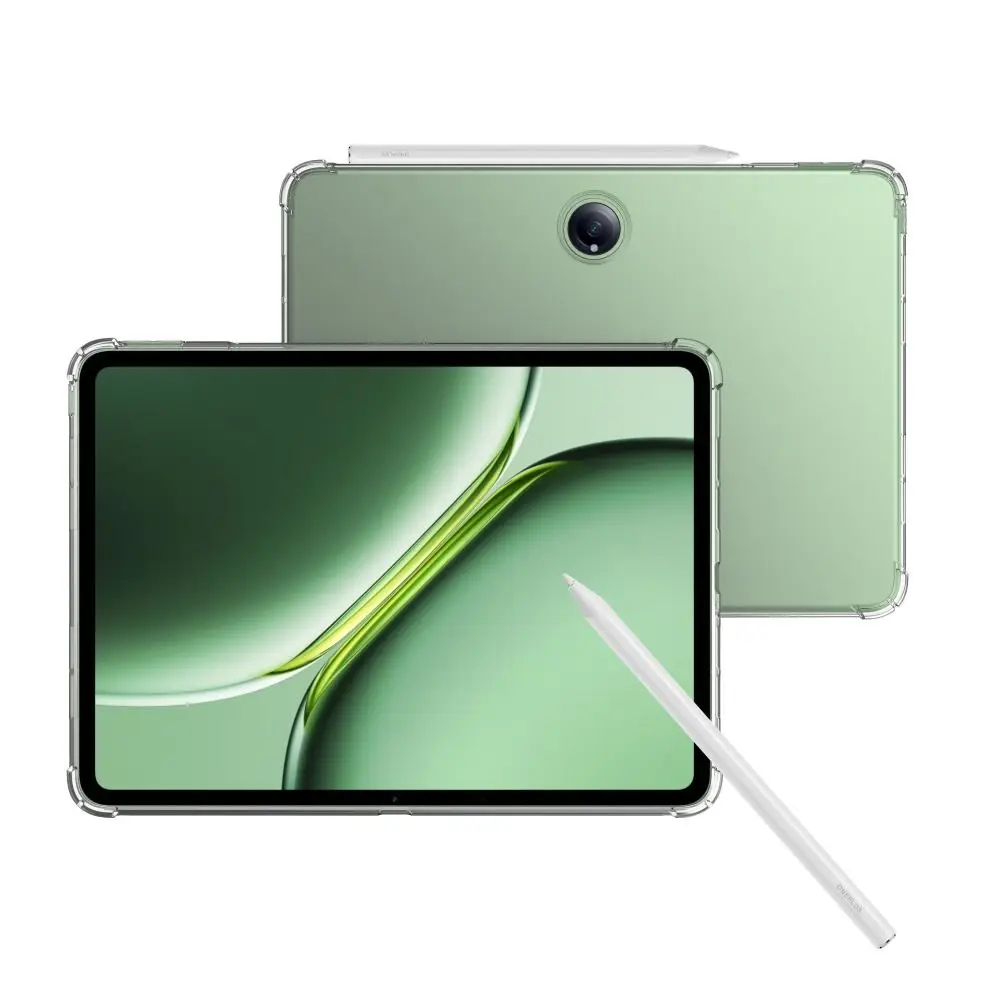 Przezroczyste etui na tablet 12,1 cala, 4 poduszki powietrzne, odporne na wstrząsy, tylna pokrywa, miękka, wąska obudowa ochronna dla OnePlus Pad 2/OnePlus Pad Pro
