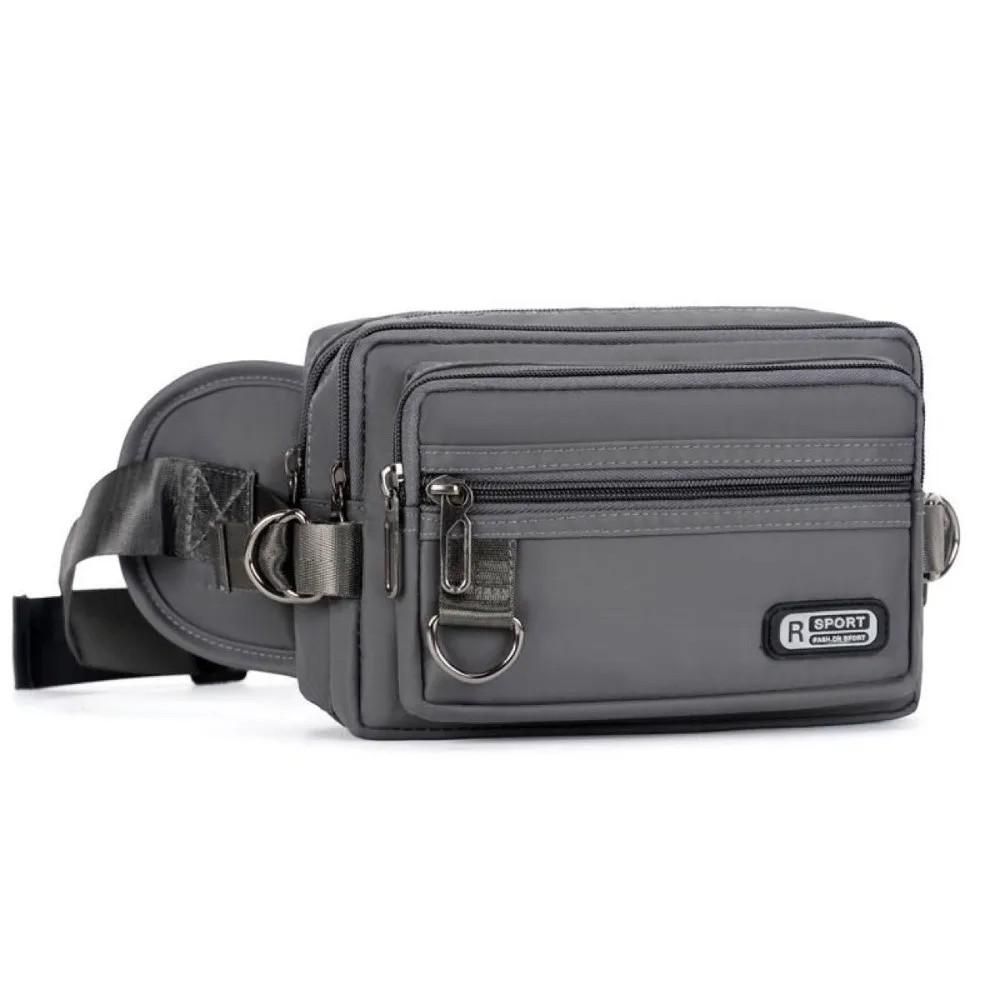 

Нагрудная сумка, большая вместительная мужская поясная сумка, легкая водонепроницаемая мужская нагрудная сумка, многофункциональная поясная сумка из ткани Оксфорд для марафона