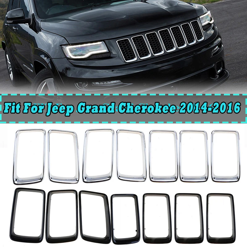 Rhyming Frontgrill Trim Abdeckung Kühler Einsätze Grill Ring Auto Zubehör Ersatz Fit Für Jeep Grand