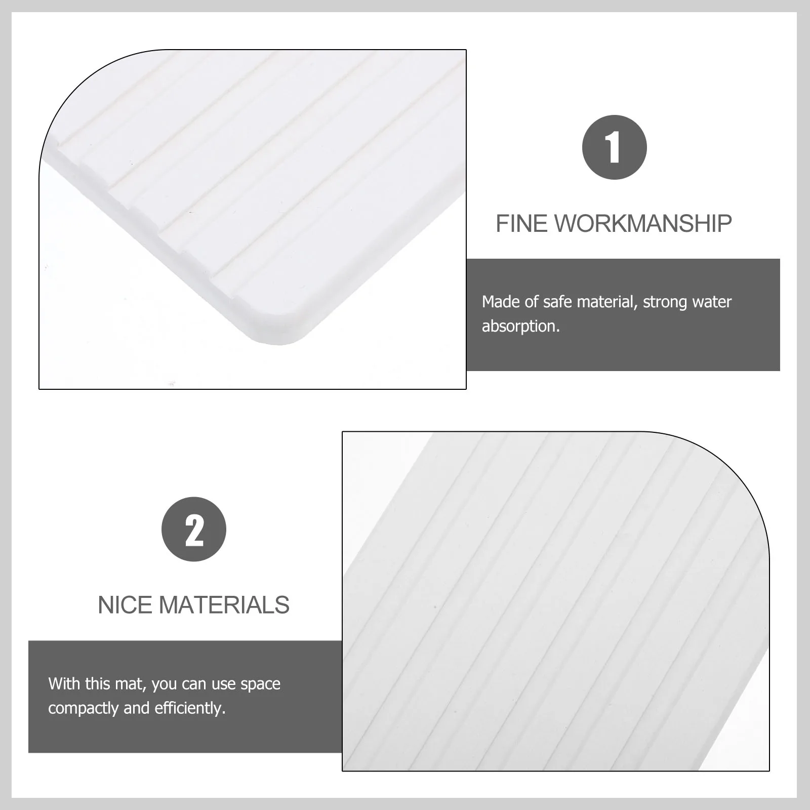 

Diatomite Coaster Water Absorbent Countertop Mat Soap Holder Cup Pad Non-Slip Drying Tray For Kitchen Bathroom Coffee Table Use
