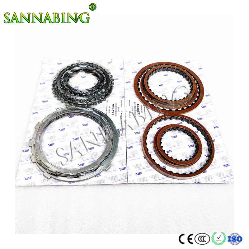 NewJF506 JF506E 09A RE5F01A جديد ناقل حركة أوتوماتيكي الاحتكاك عدة لوح فولاذي لأودي فورد نيسان ميتسوبيشي مازدا فولكس فاجن