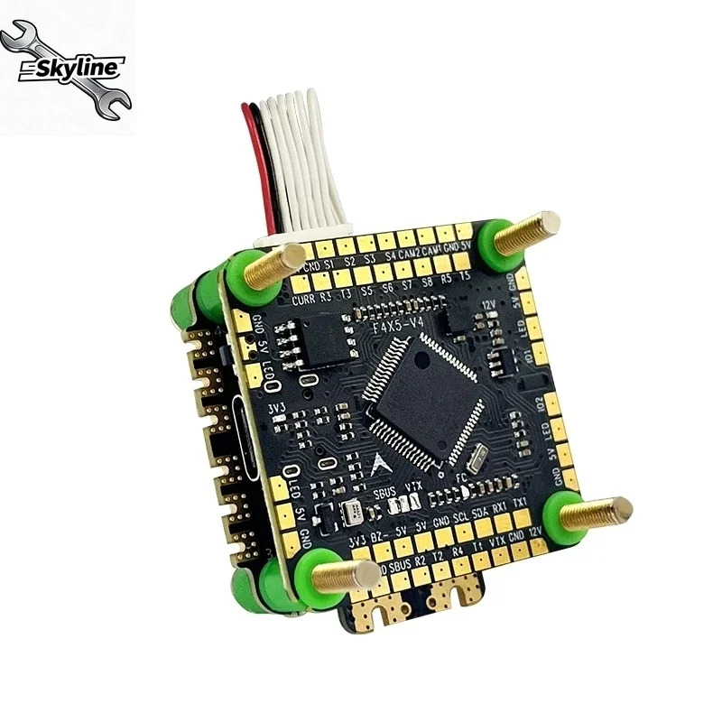 For Aocoda-RC F460S F405 V4 60A FC&ESC Stack F405 Flight Controller Bluejay 60A 4-in-1 ESC 30x30 for Racing Drone