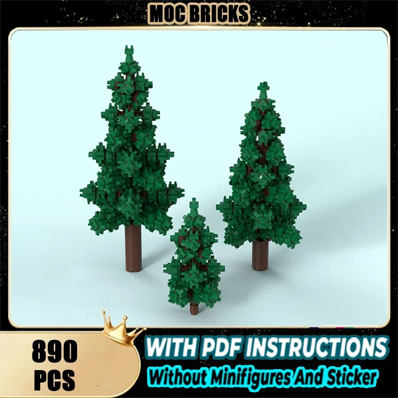 

Exquisite New Product MOC Building Blocks Fir Trees Technology Modular Children's Toy Gift DIY Assembly Set！