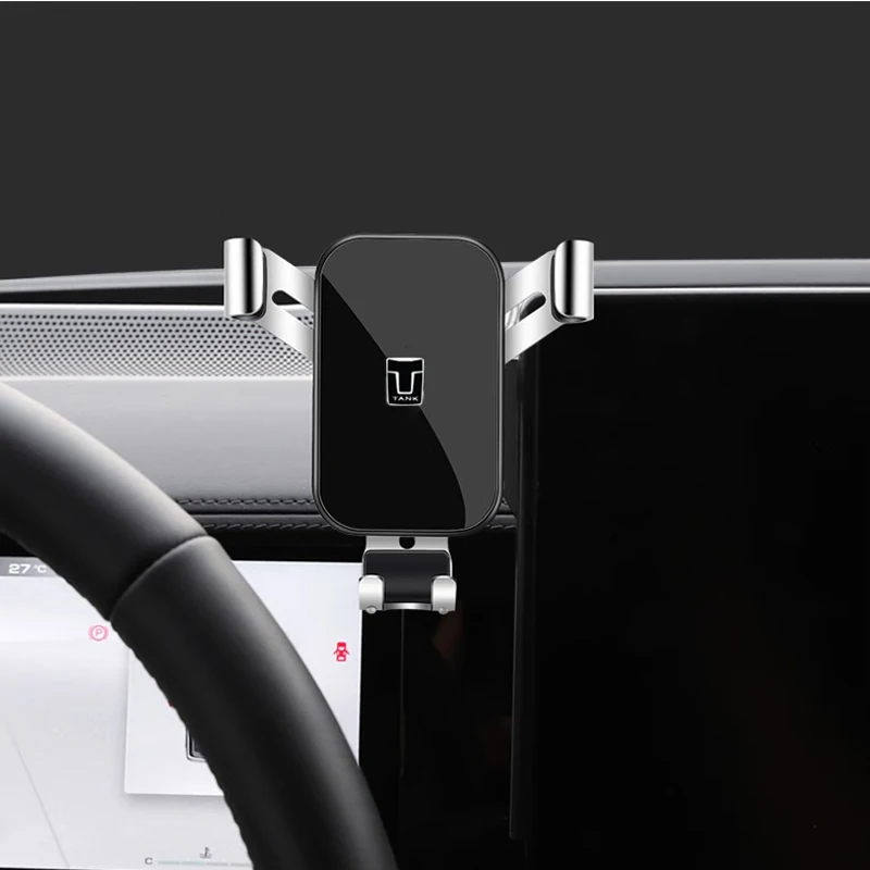 Car Phone Holder For GWM Tank 500 2023 2022 2024 Car Styling Bracket GPS Stand Rotatable Support Mobile Accessories