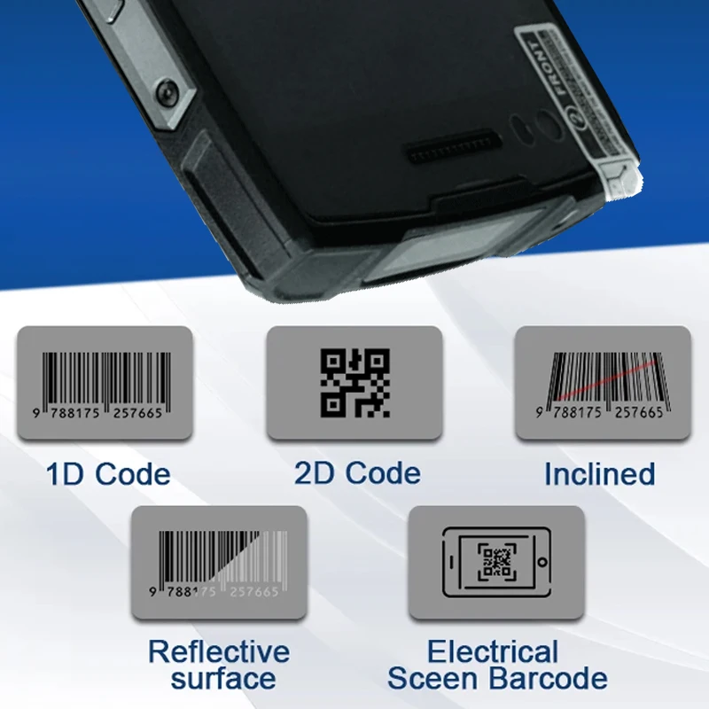 5000mAh Android 12 Pda Scanning Qr Code Scanner 8-Core 2.0ghz 4+64gb Pda Mobile Data Terminal IP67 5.45 Inch Full-Screen Pda