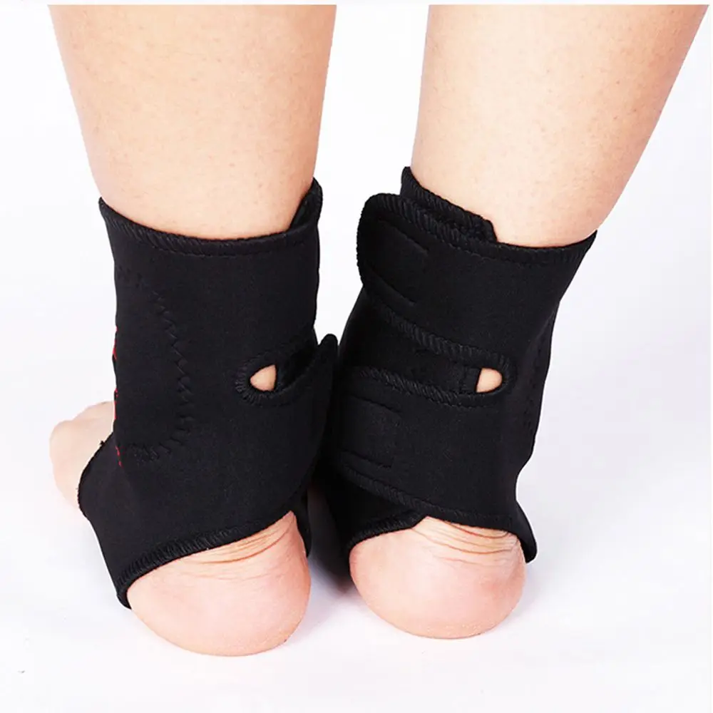 1 Pair Adjustable Ankle Support Protector Brace Wrap Belt Health Care Foot Pad Arthritis Compression Straps
