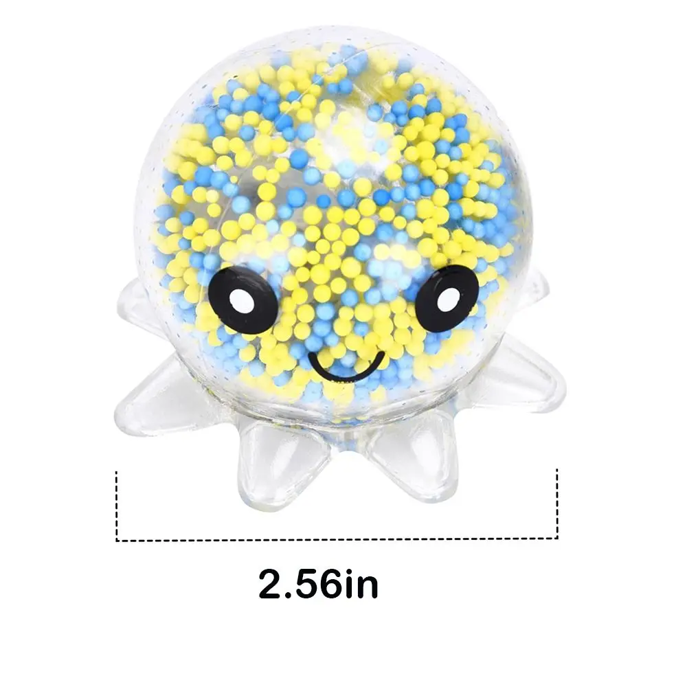 New Glow Stress Relief Fidget Octopus Balls Cute TPR Squeeze Toys Soft Funny Gift Pinching Toy