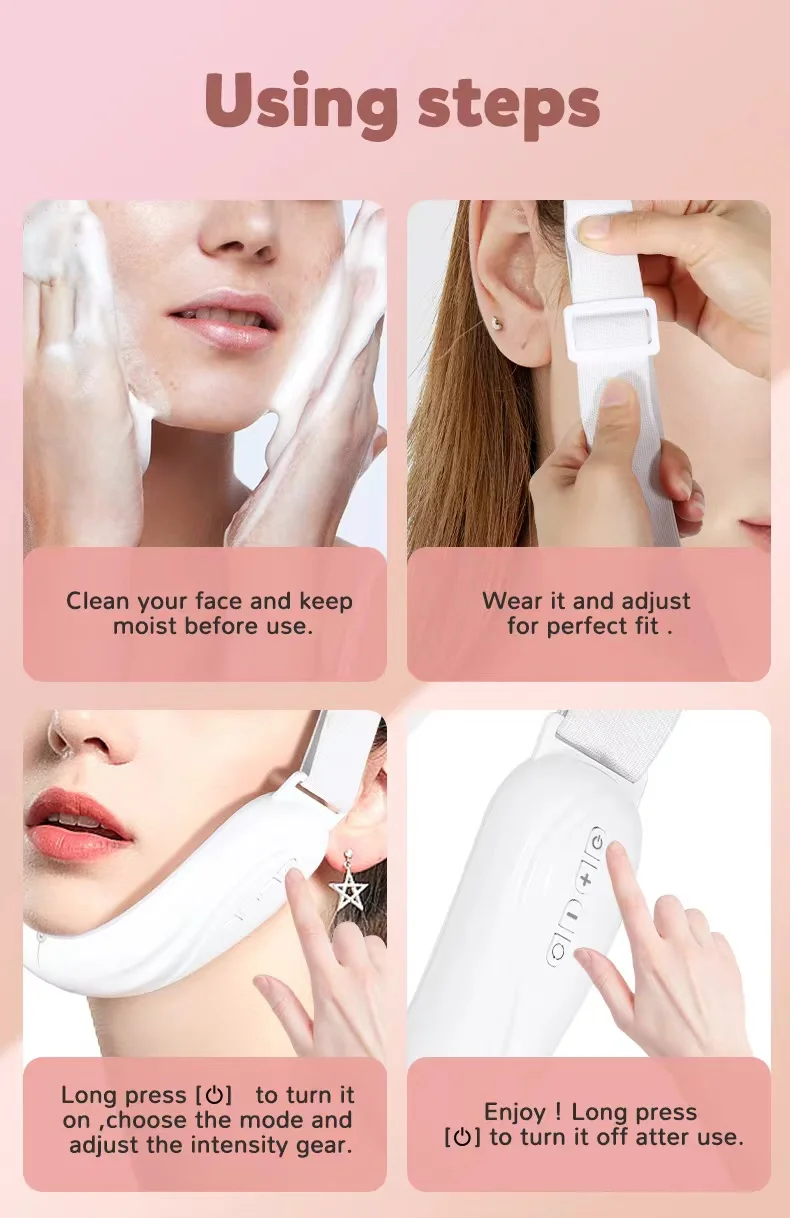 V Line Face Lift Massager Portable Facial Massage Device Rechargeable Double Chin Remove Facial Beauty Instrument