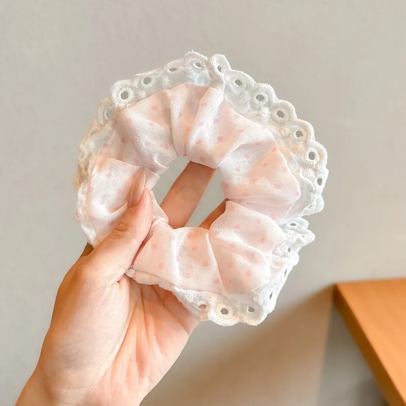 

New Style Silk Scarf with Bow, Scrunchie, High-End Square Scarf Hair Accessory, Korean Style Light Luxury Hair Tie, Wholesale