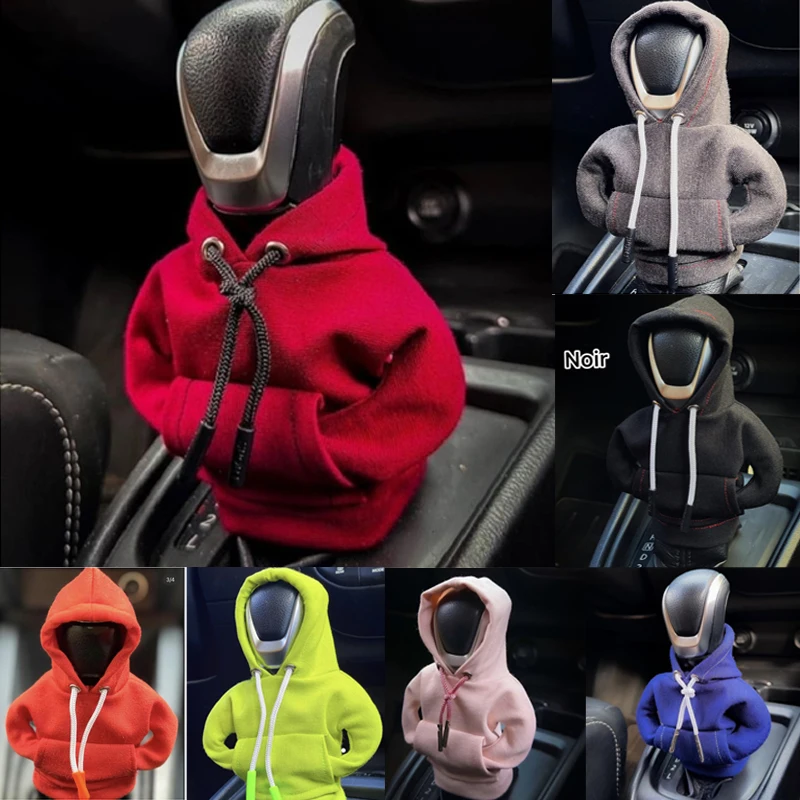 Hoodie Car Gear Shift Cover Fashion Gearshift Hoodie Car Gear Shift Knob Cover Manual Handle Gear Sweatshirt Change Lever Cover