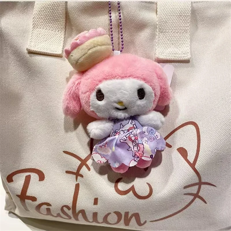 Sanrio Cake MY MELODY Cartoon Niedliches Plüschtier Schlüsselanhänger Paar Rucksack Anhänger Auto Schlüsselanhänger Beste Freundin Geburtstag Weihnachtsgeschenke