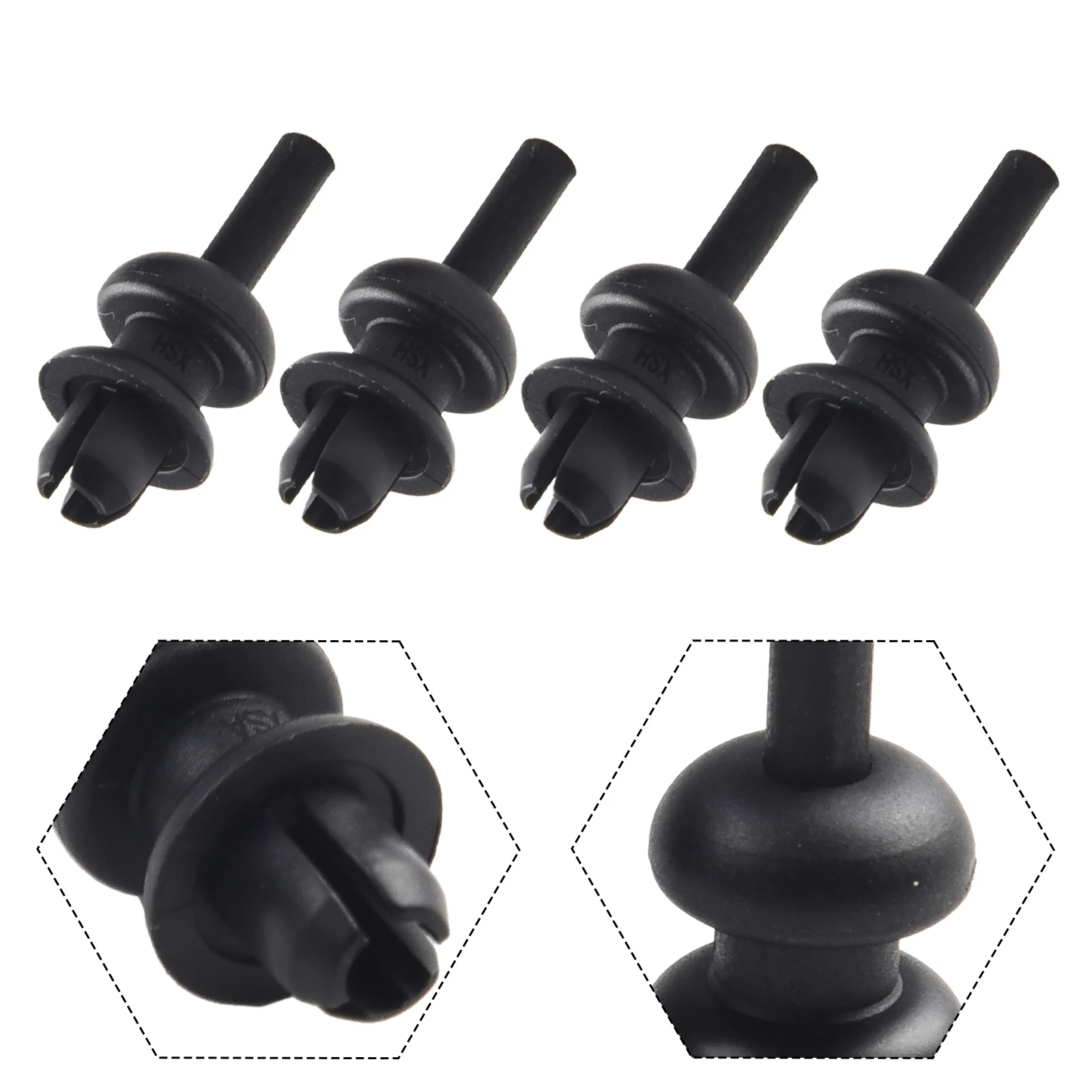 4PCS Car Trunk Parcel Shelf Pack Hanger String Clips Mounting Hook Bracket 699218 For C-itroen C2 C3 Car Accessories