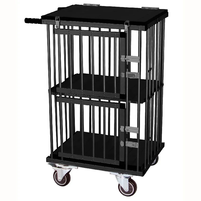 

Luxury Lightweight Pet Travel Suitcase Wholesale Foldable Dog and Cat Carrier with Portable Wheel Outdoor Dog Trolley