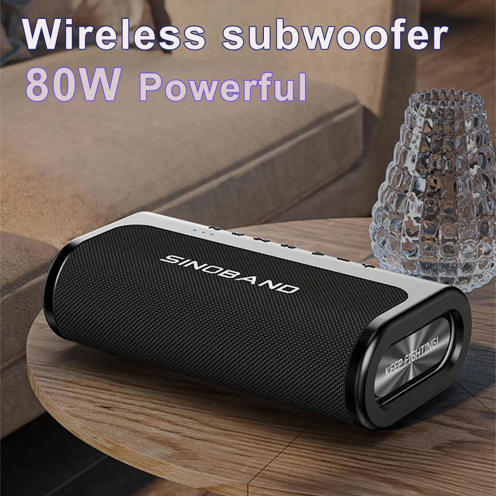 XDOBO мощная настольная Bluetooth-колонка с сабвуфером, 80 Вт, уличная Водонепроницаемая TF-карта, AUX TWS колонки с глубокими басами, HIFI Soundbox