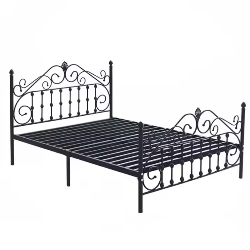 

Simple Modern Design Full Iron Metal Twin Frame Black/White Metal Bed Frame