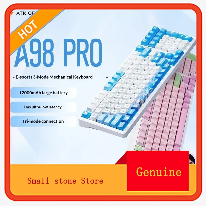 ATK A98 Pro Mechanical Keyboard the third mock examination Wireless Bluetooth Game E-sports Customized Computer Office