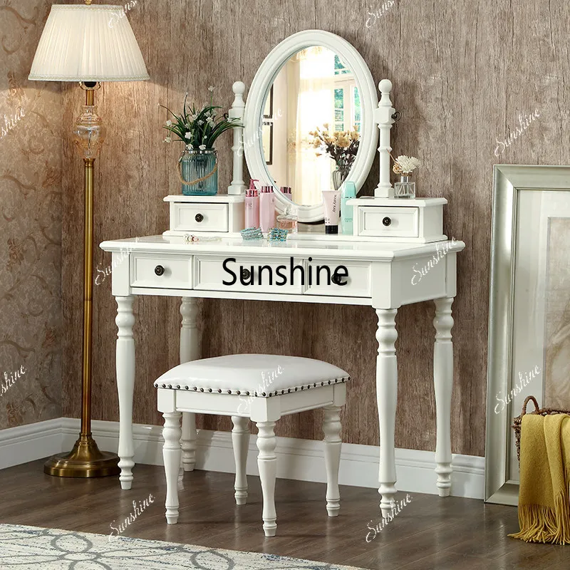 Solid wood dresser American simple mini bedroom simple small apartment