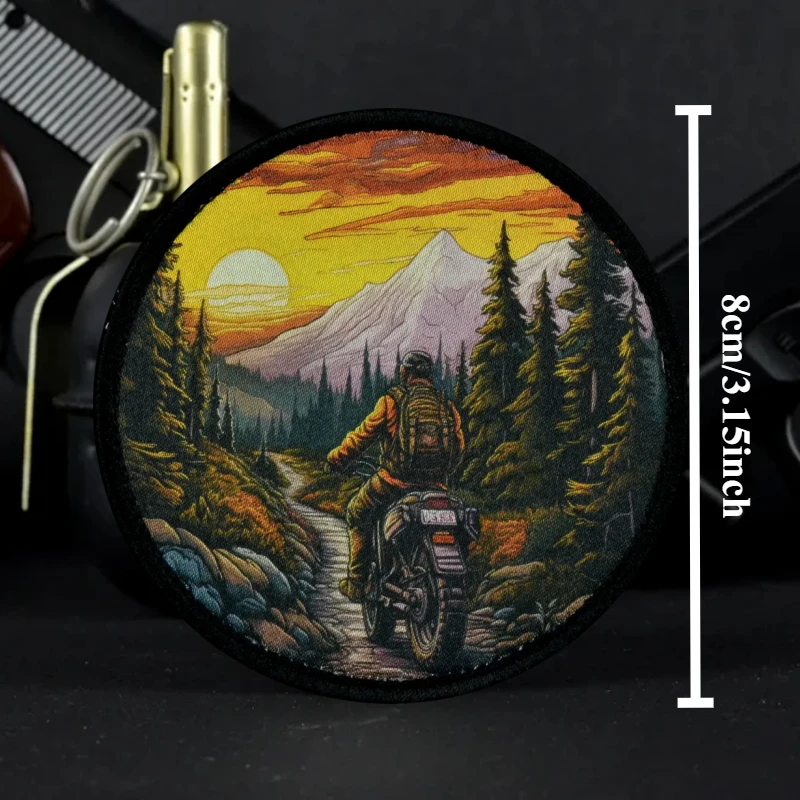 "الغنيمة" المعنويات التكتيكية التصحيح المطبوعة هوك وحلقة شعار شارة عسكرية القتالية شارة الظهر ملصقات #3