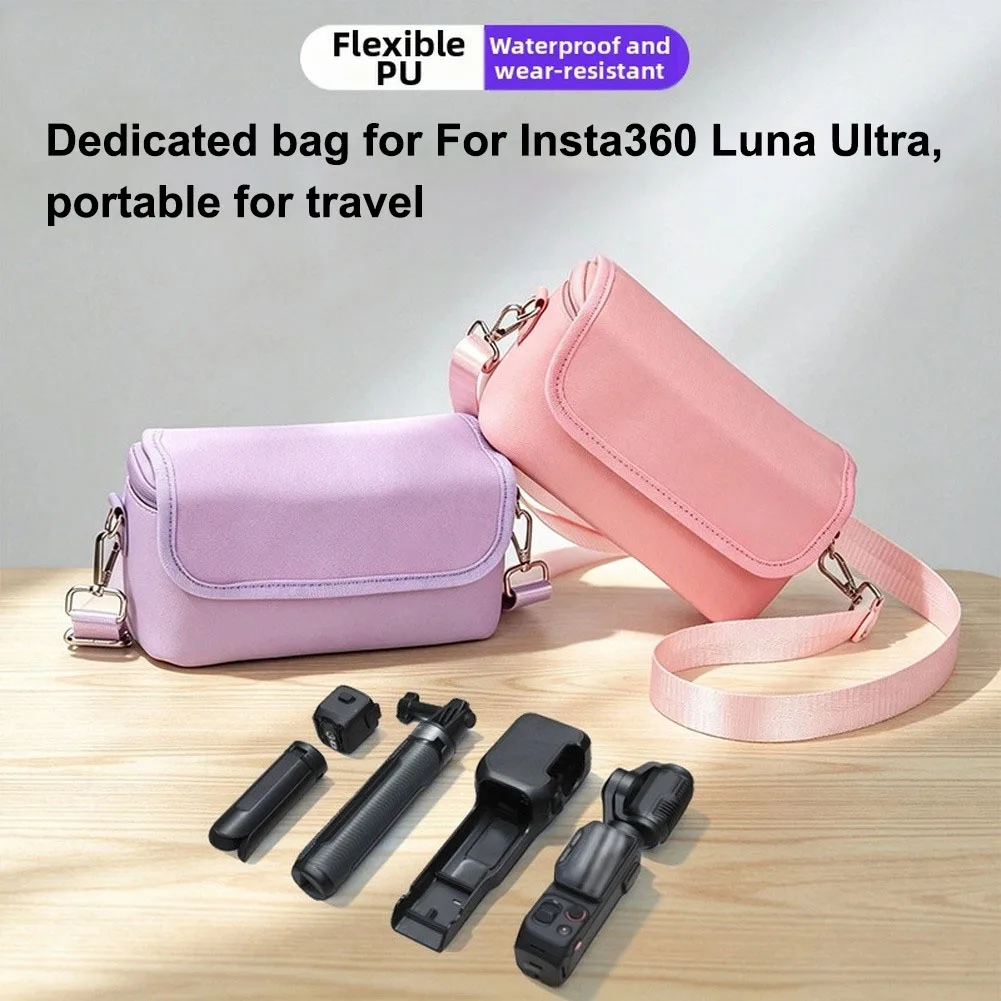 2026 Portable Hard Shell Case For Insta360 Luna Ultra=: Shockproof Protective Bag, Compact Travel Pouch For Outdoor Vlogging