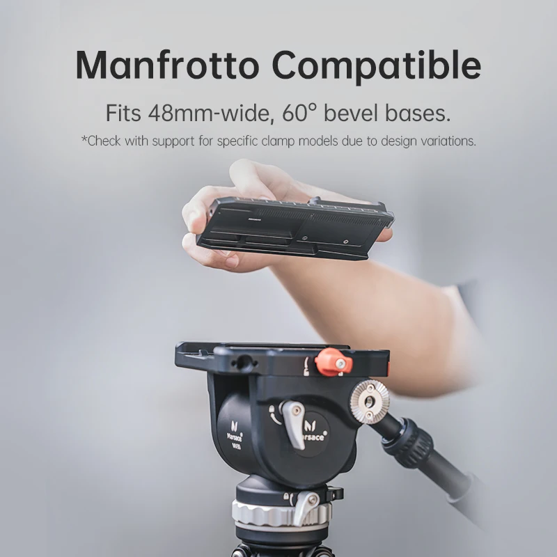 ชุดแผ่นปลดเร็ว Ulanzi F38 V2 สำหรับ DJI RS4 / RS4 PRO / RS3 / RS3 Pro / RS2 / RSC2 แผ่น Gimbal แบบ Arca Swiss สำหรับกล้อง DSLR พร้อมฐาน QR