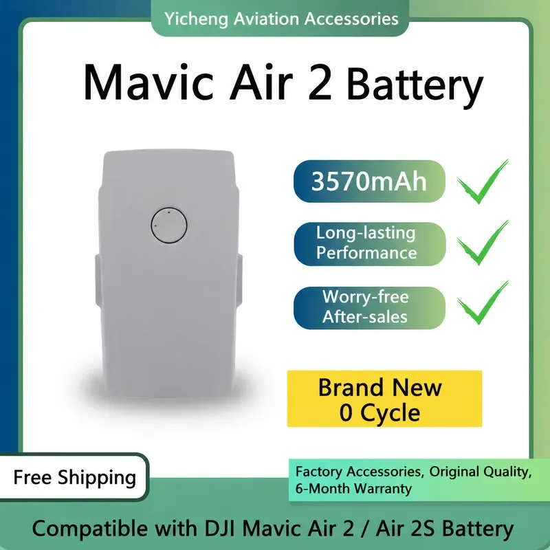 New Smart Flight Battery for DJI Mavic Air 2 and Air 2S Drone Accessories Long Battery Life Replacement Power Supply