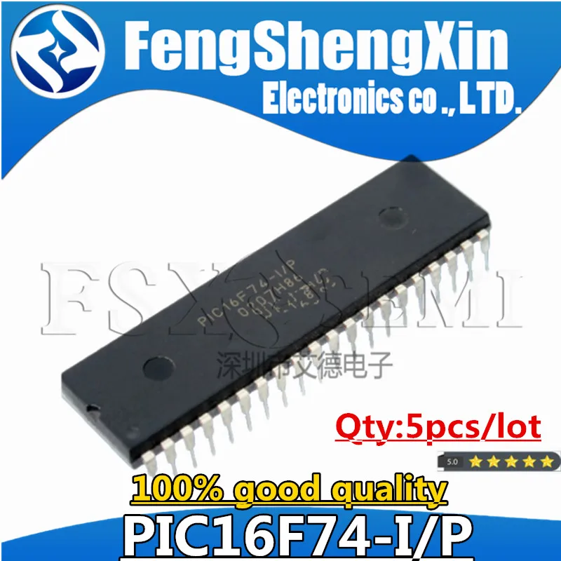 

5pcs 16F74 PIC16F74-I/P PIC16F74 DIP-40 8-bit CMOS FLASH Microcontrollers Chips IC