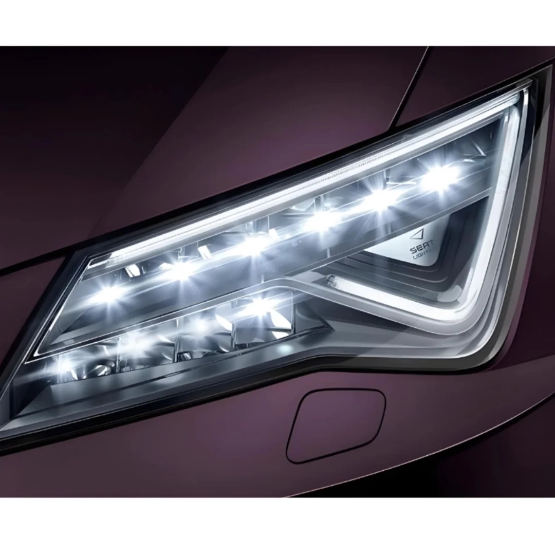 NEW LED Headlight DRL Tube Light Guide Tube Acrylic For VW SEAT Leon 2017 2018 2019 2020 detail image 4