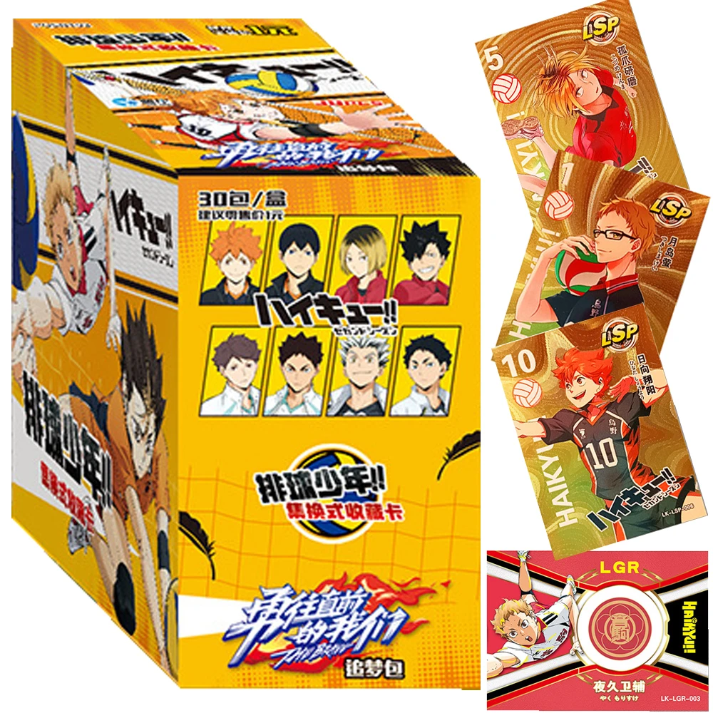 Original Haikyuu!! Card For Children Volleyball Themed Hot Blooded Anime Asahi Azumane Limited Game Collection Card Kids Gifts