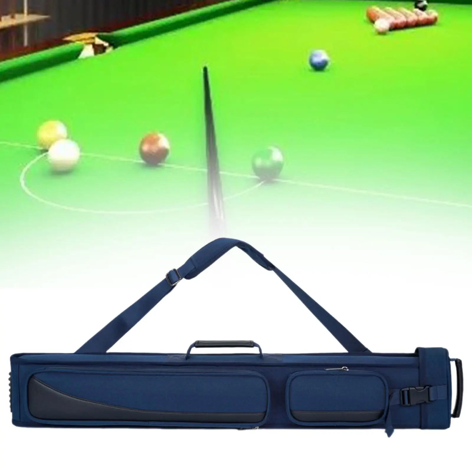 

Portable Pool Cue Case Lightweight Carry Bag Wearproof Oxford Cloth Billiard Stick Storage for Billiard Table