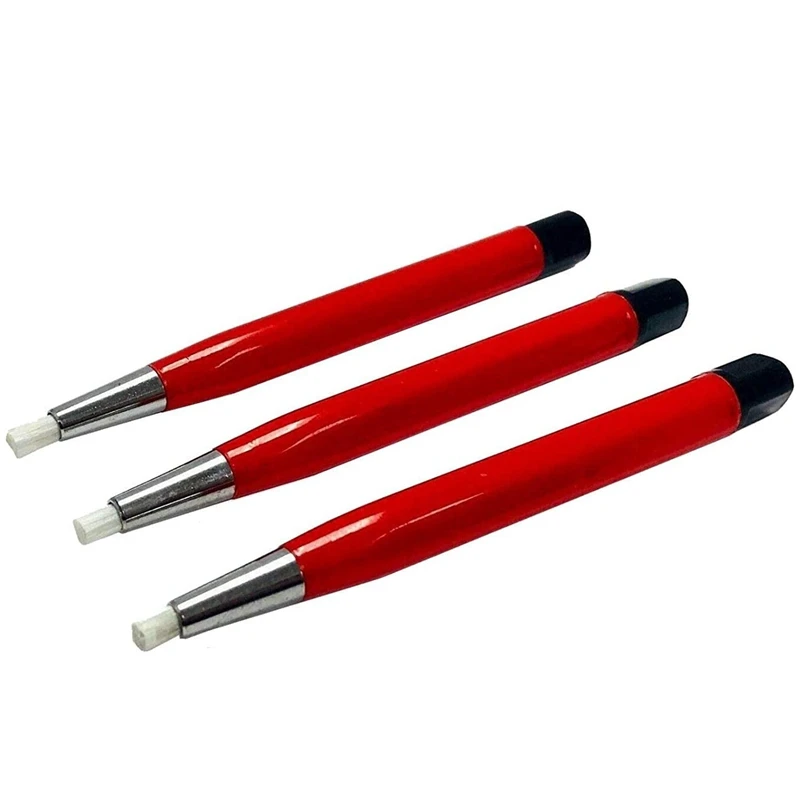 Fiberglass Scratch Brush Pen 3Pcs Jewelry, Watch, Coin Cleaning, Electronic Applications, Removing Rust And Corrosion