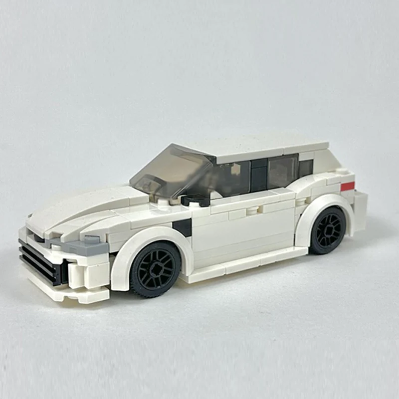 City Car Model MOC Building Bricks High Performance Hatchback Car Modular Technology Children Holiday Gifts Assemble Toys Suit