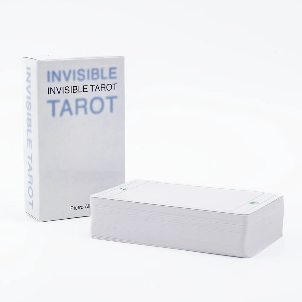 Unsichtbares Tarot, 78 leere Karten, erstellen Sie Ihr eigenes Tarot-Deck, 10,3 x 6 cm, üben Sie Ihr Sehvermögen der unsichtbaren Familie auf der Party – Detail 3