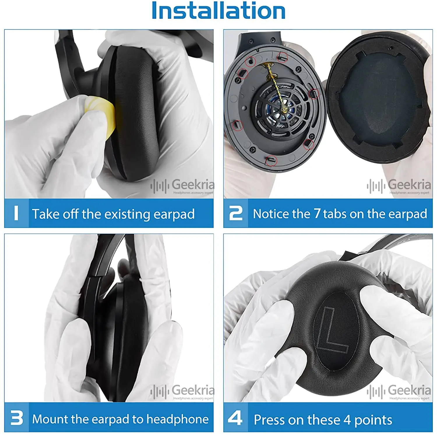 Cuscinetti auricolari di ricambio per Anker Soundcore Life Q20 Q20BT cuffie auricolari cuscino per cuffie parti di riparazione