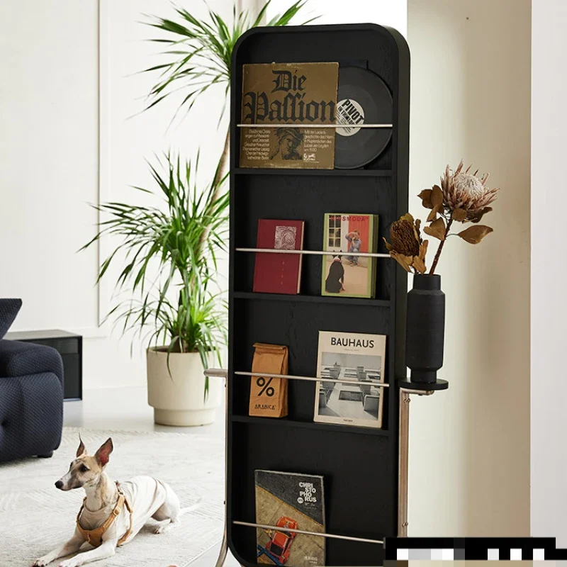 

Movable full-body mirror Living room rotating floor mirror Home bedroom Internet celebrity storage dressing mirror