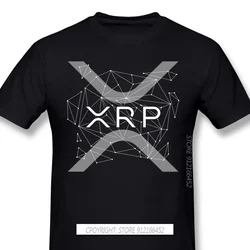 XRP Ripple Coin Cryptocurrency 2024 Popular New Arrival TShirt Ripple Crypto Oversize Cotton Shirt For Men T-Shirts For Adult