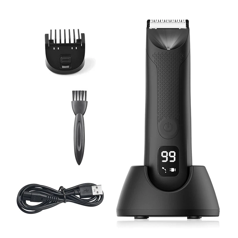 

Trimmer For Men Replaceable Ceramic Blade Heads Waterproof Wet/Dry Groin & Body Shaver Groomer