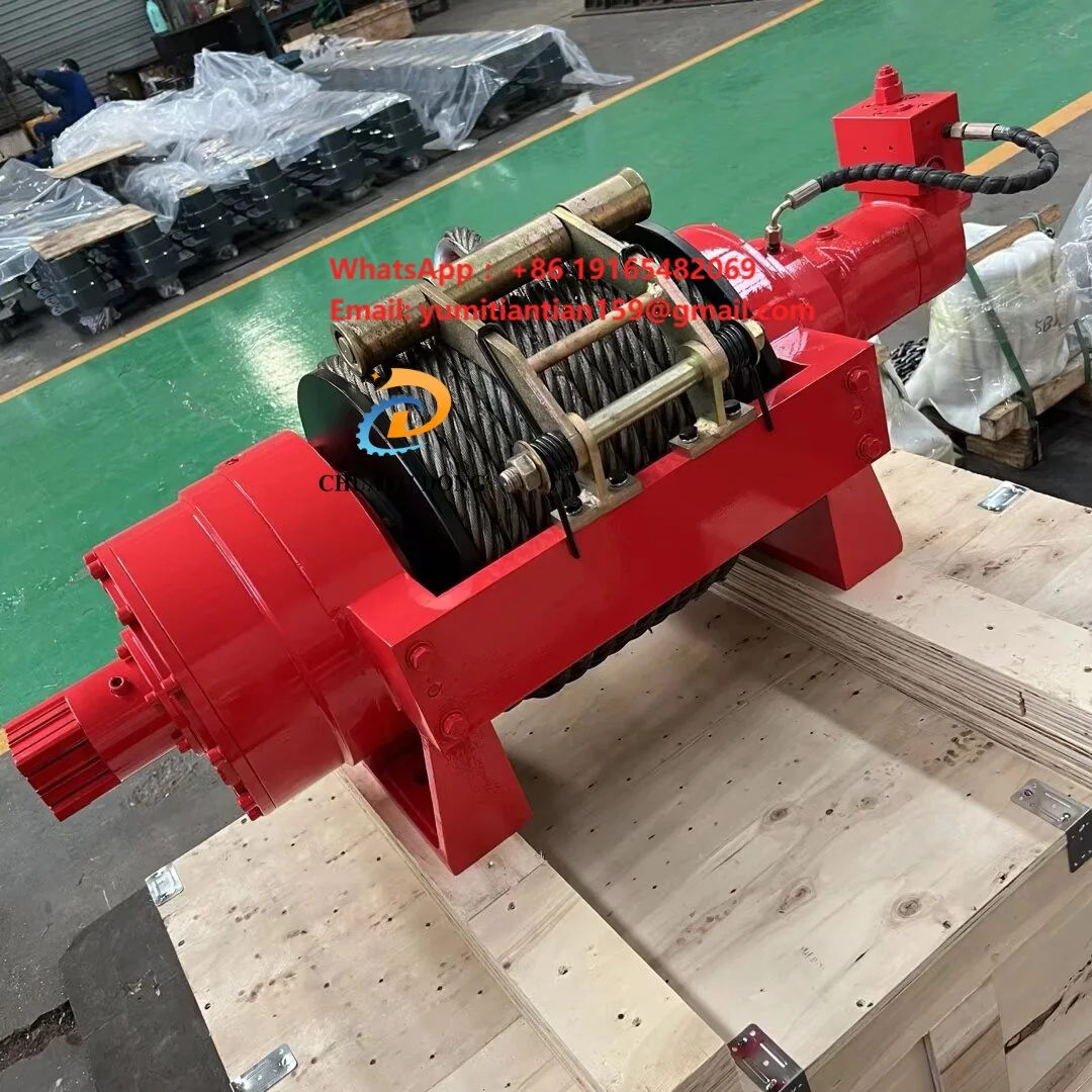 10ton 15ton 20ton 25ton 30ton Winches Flatbed Wrecker Towing Road Truck Spare Part Hydraulic Winch for Vehicle Rescue