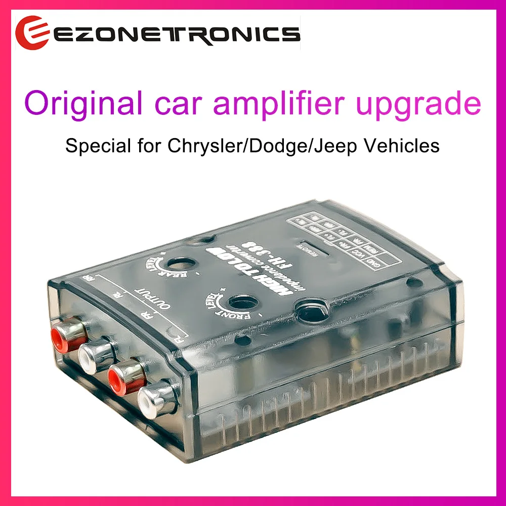 

Заводской автомобильный стереоусилитель Ezonetronics, переходник, специально для автомобилей 2007 + Chrysler Dodge Jeep с черным жгутом