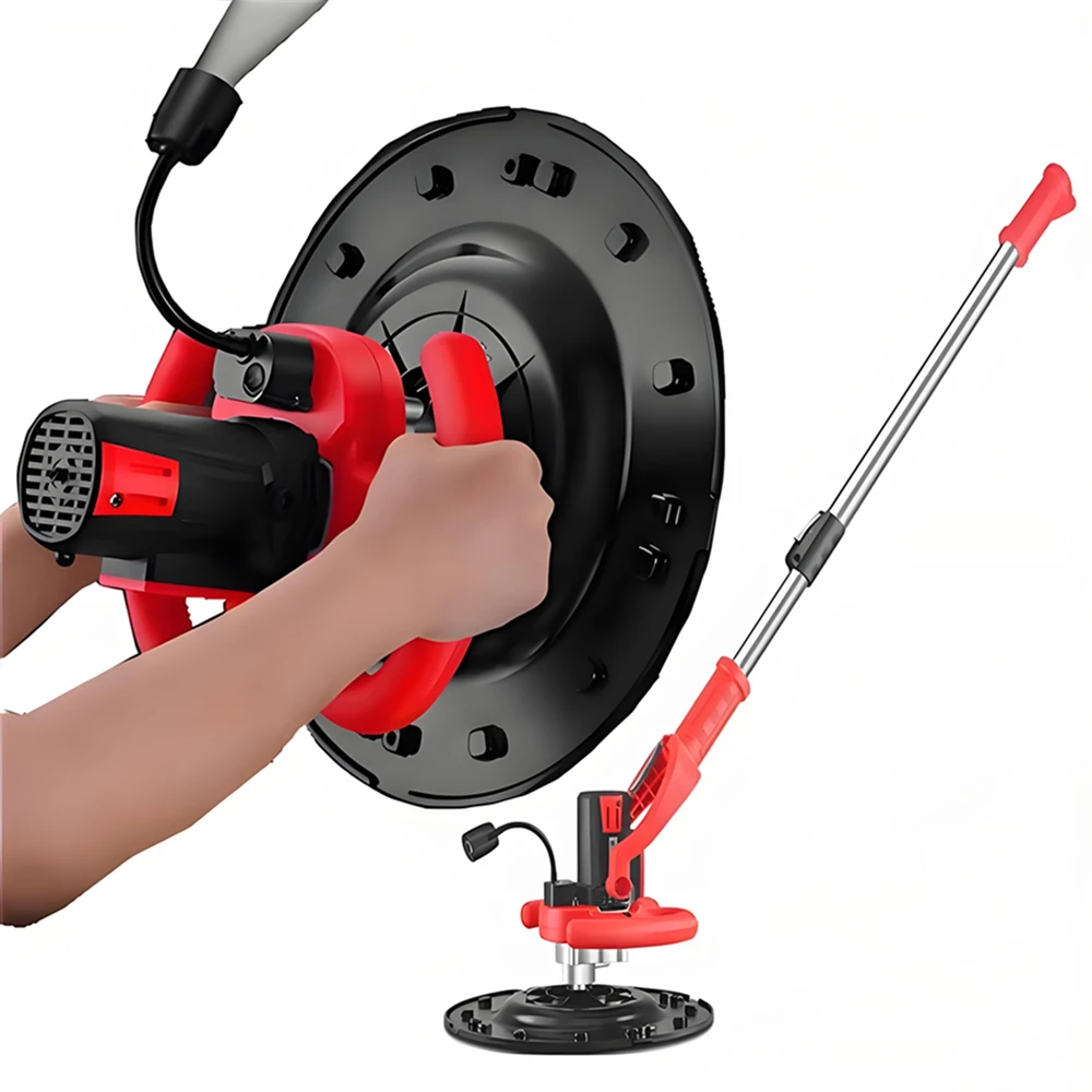 Handheld Electric Wall Sander Cement Mortar Polishing Machine 220V Small Portable Power Trowel Plaster Grinding Spray Rendering