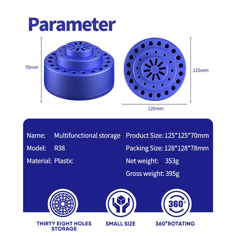 ميكانيكي R38 للتدوير صندوق تخزين الأدوات متعدد الوظائف للهاتف المحمول والكمبيوتر إصلاح المسمار الملقط أدوات التخزين #5