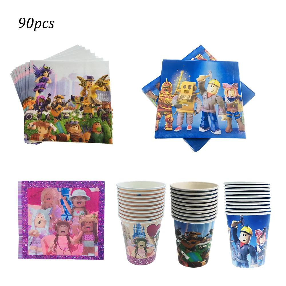 

Roblox Birthday Party Balloons Latex Aluminum film Balloon Sets Baby Shower for Kids Birthday Party Decorations Supplies Gifts