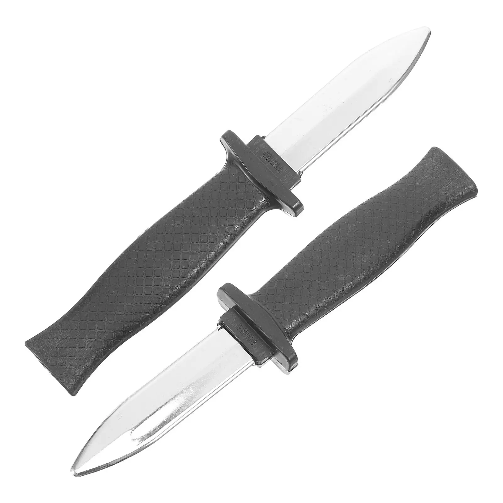 

2 шт. черных фальшивых выдвижных ножей с исчезающим лезвием, прикол для вечеринки в честь Хэллоуина, ролевых игр, розыгрышей и развлечений